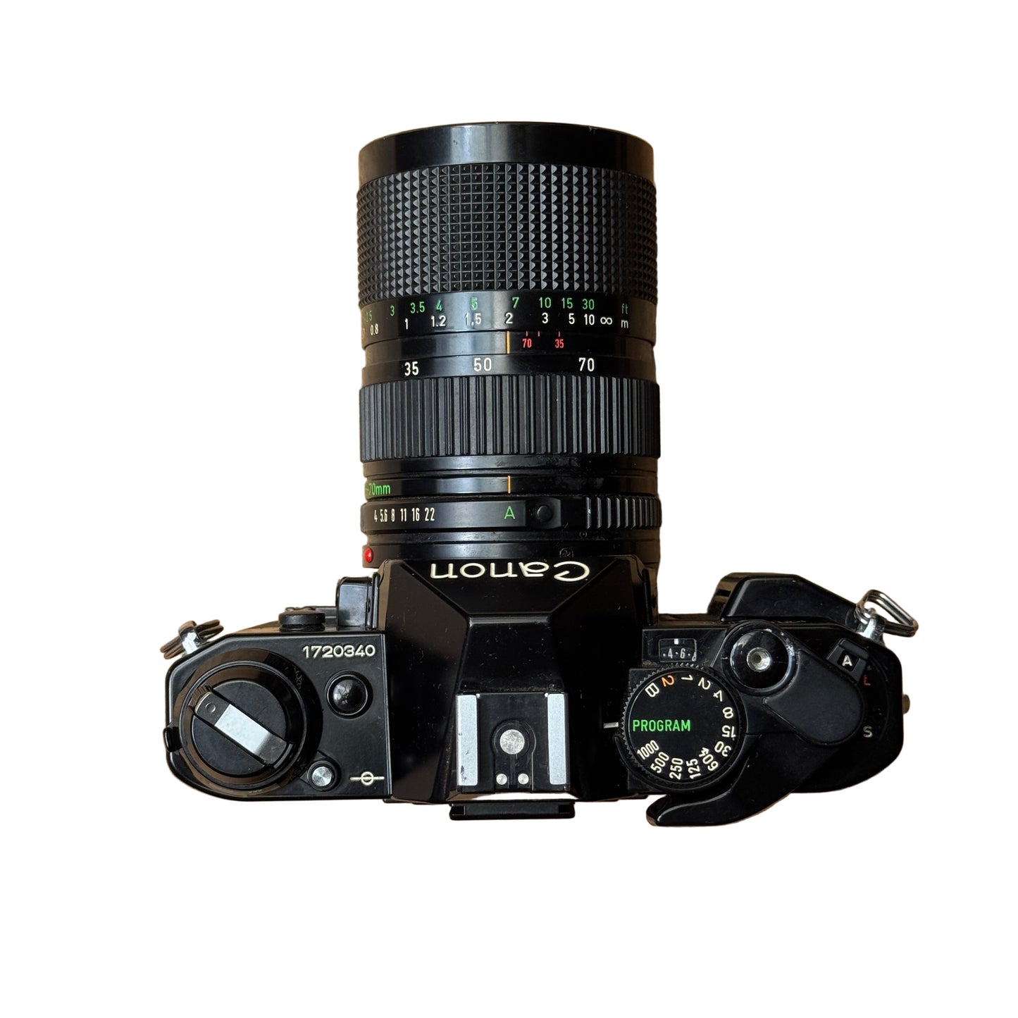 Canon AE-1 Program SLR Camera and 35-70mm Zoom Lens – 1720340