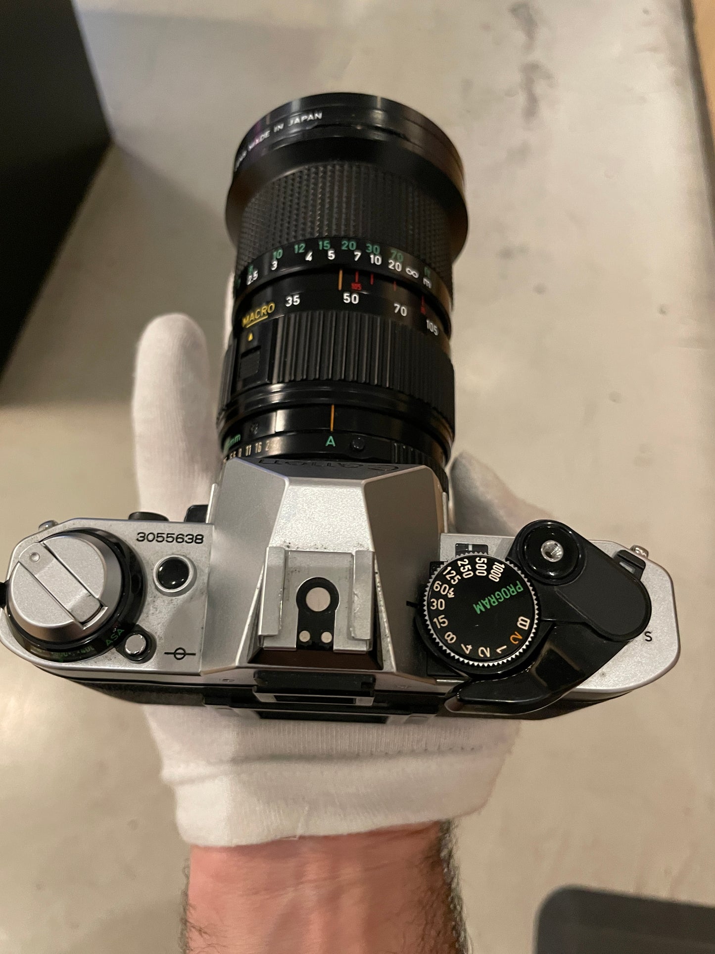 Canon AE-1 Program SLR with Canon FD 35mm - 105mm f3.5 zoom lens - 3055638