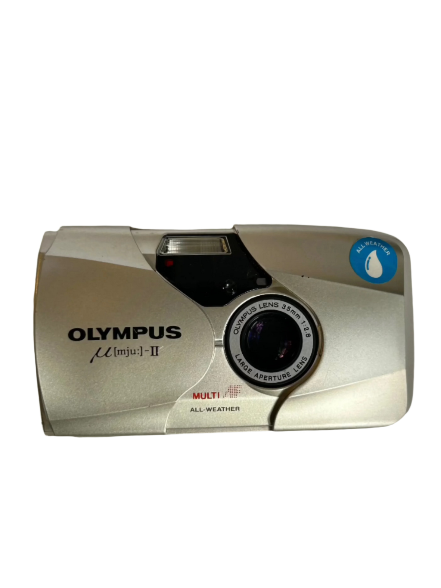 Olympus MJU - II Silver 35mm Point and Shoot Camera - C279382T