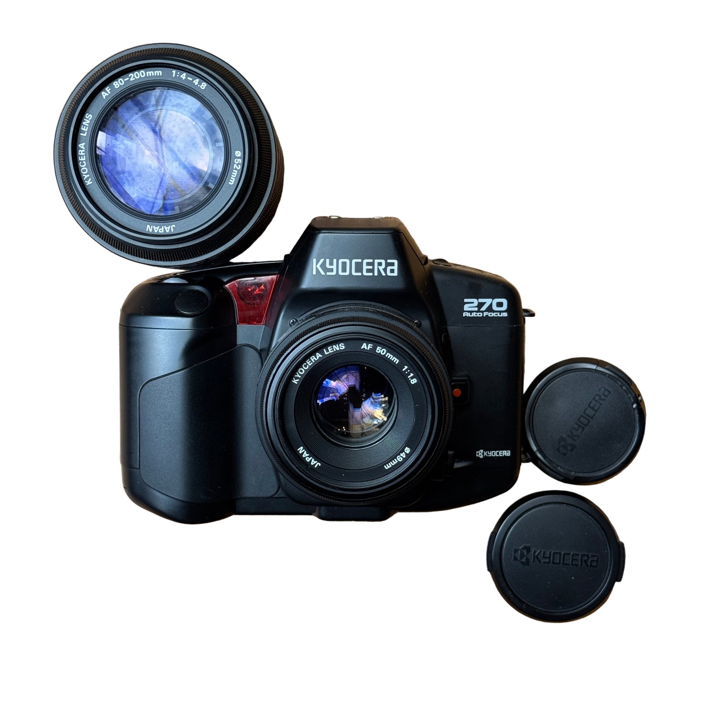 Kyocera 270 AF SLR Camera with 50mm f/1.8 + 80-200mm f/4-4.8