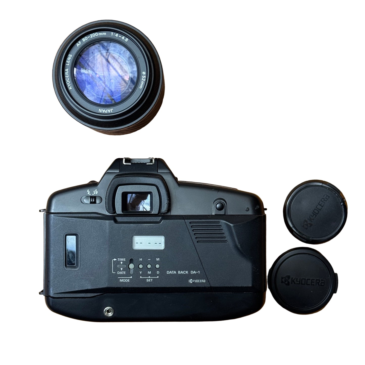 Kyocera 270 AF SLR Camera with 50mm f/1.8 + 80-200mm f/4-4.8