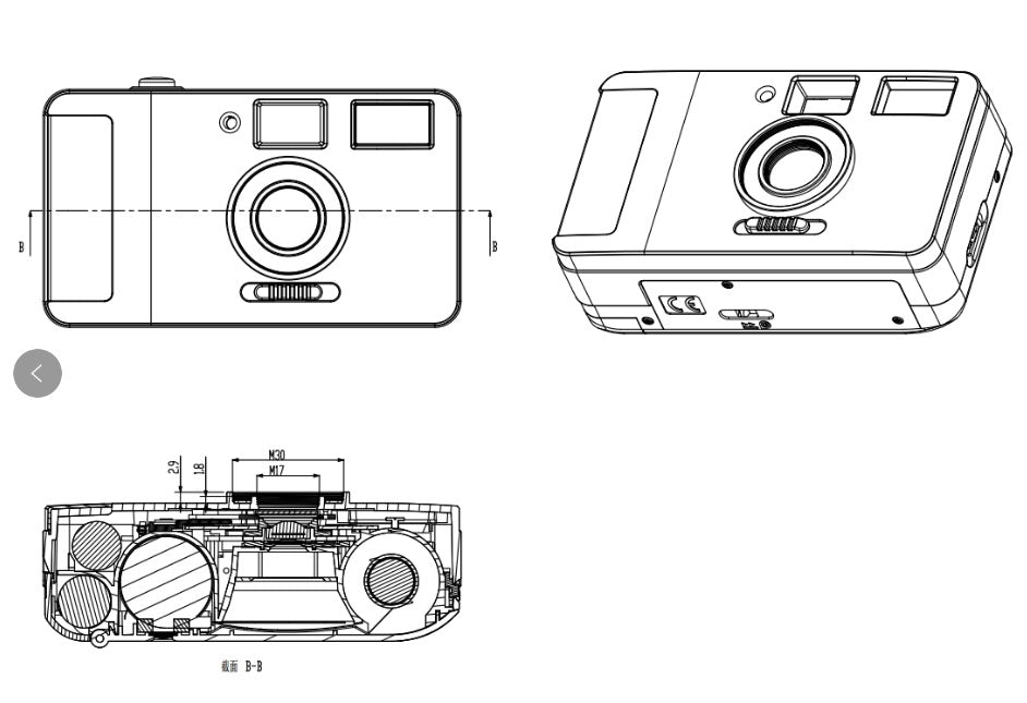 Nana 35mm Film Camera – Reusable Point & Shoot with Close-Up Lens