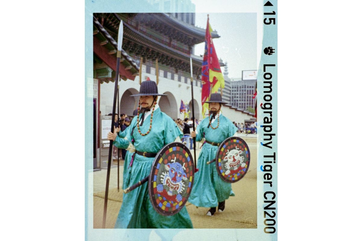 Lomomatic 110 Film Camera & Flash Zebra Crossing