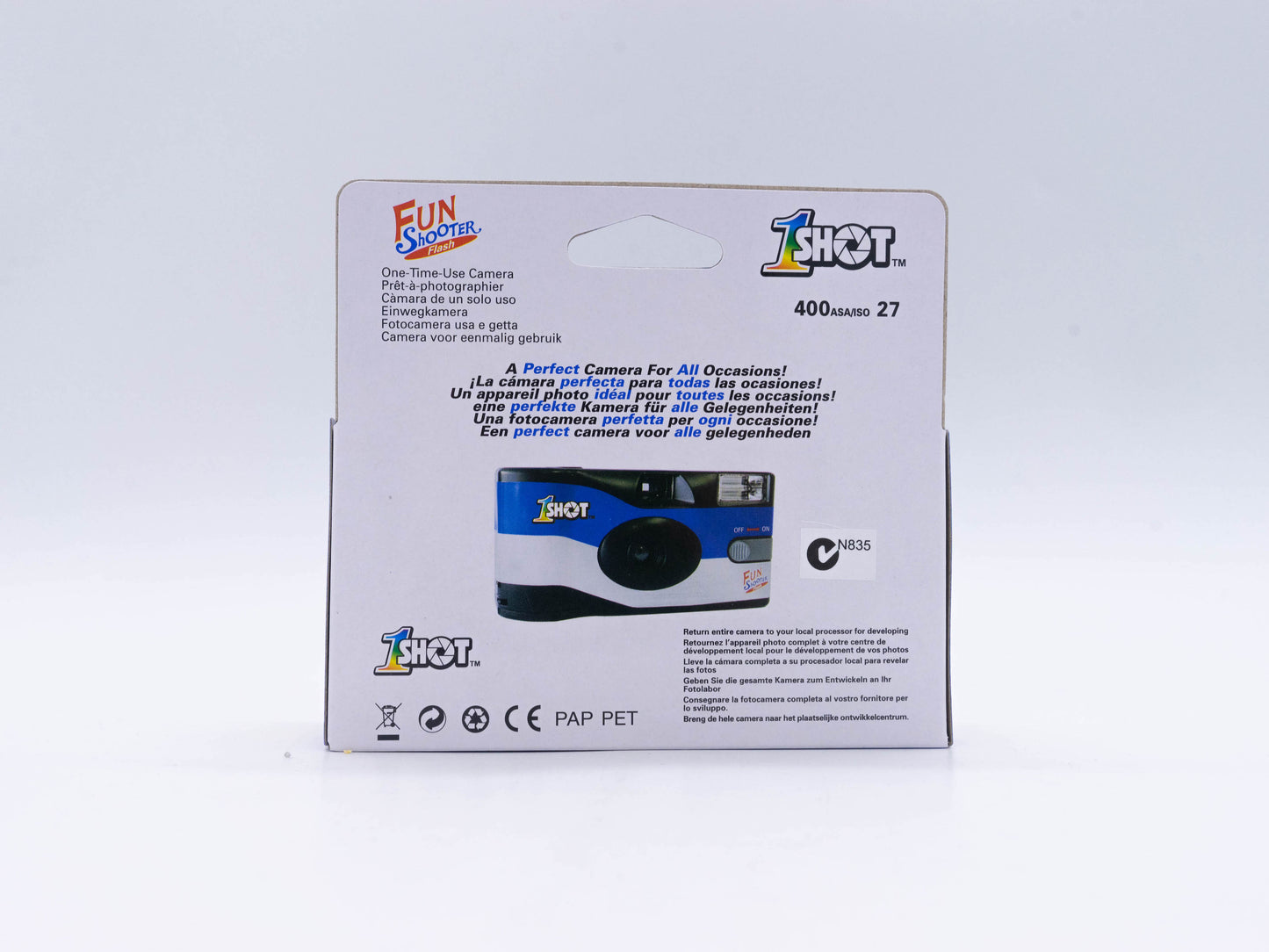 1 shot Camera Single-Use Camera with flash