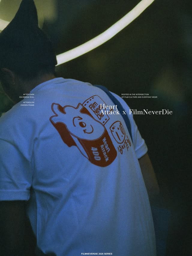 FilmNeverDie x HEART ATTACK T-Shirt