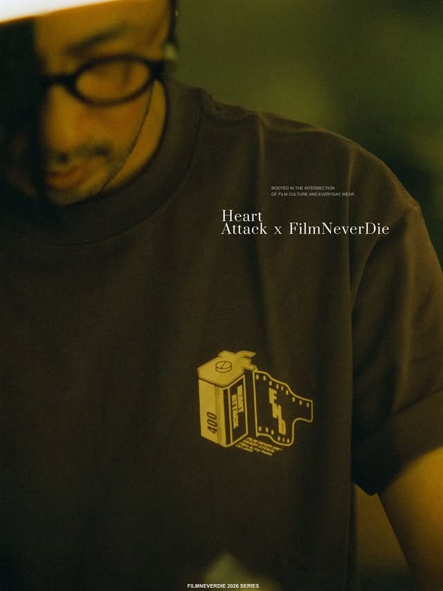 FilmNeverDie x HEART ATTACK T-Shirt