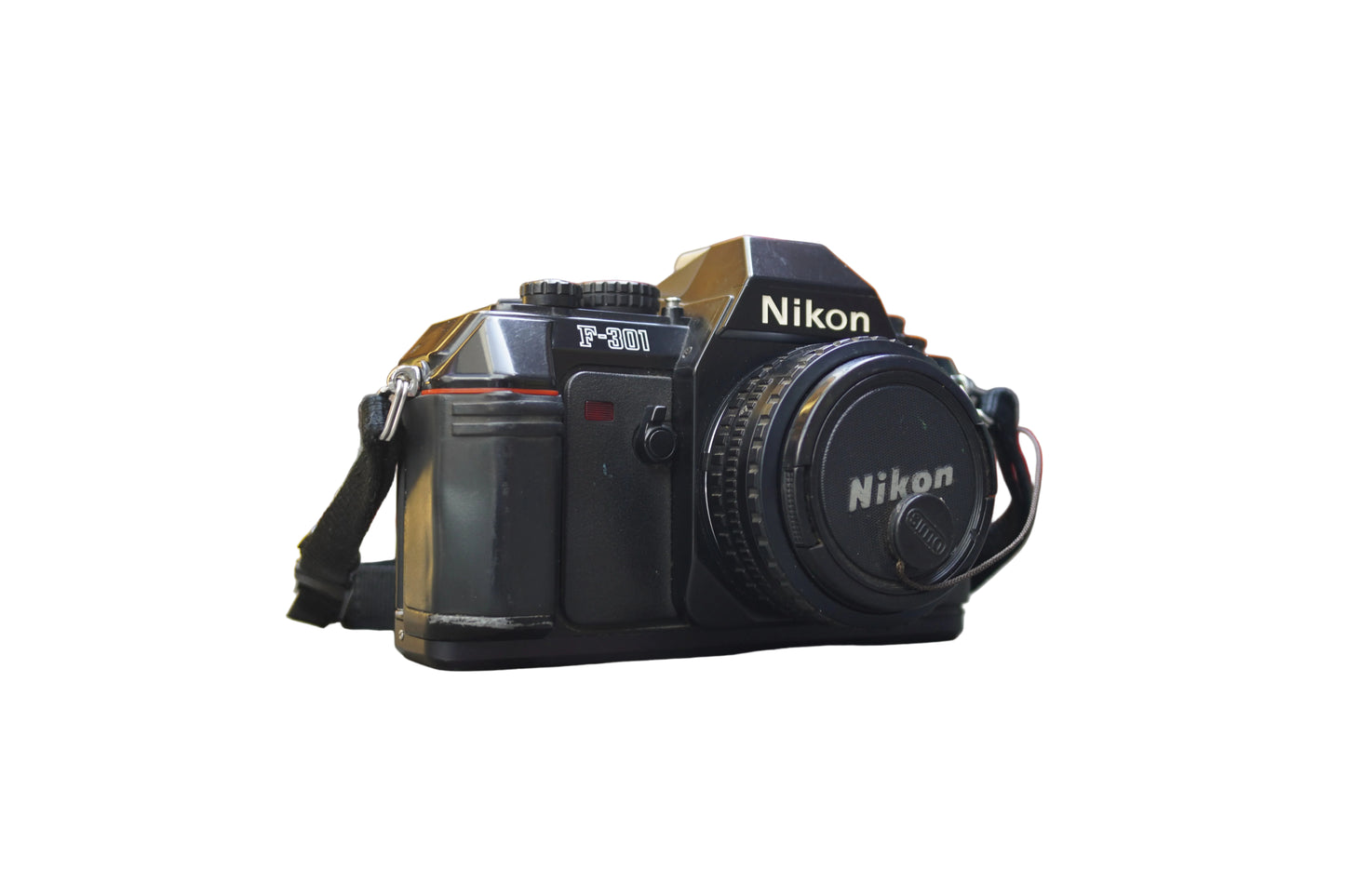 Nikon F-301 SLR Camera with Nikon Series E 50mm f/1.8 lens