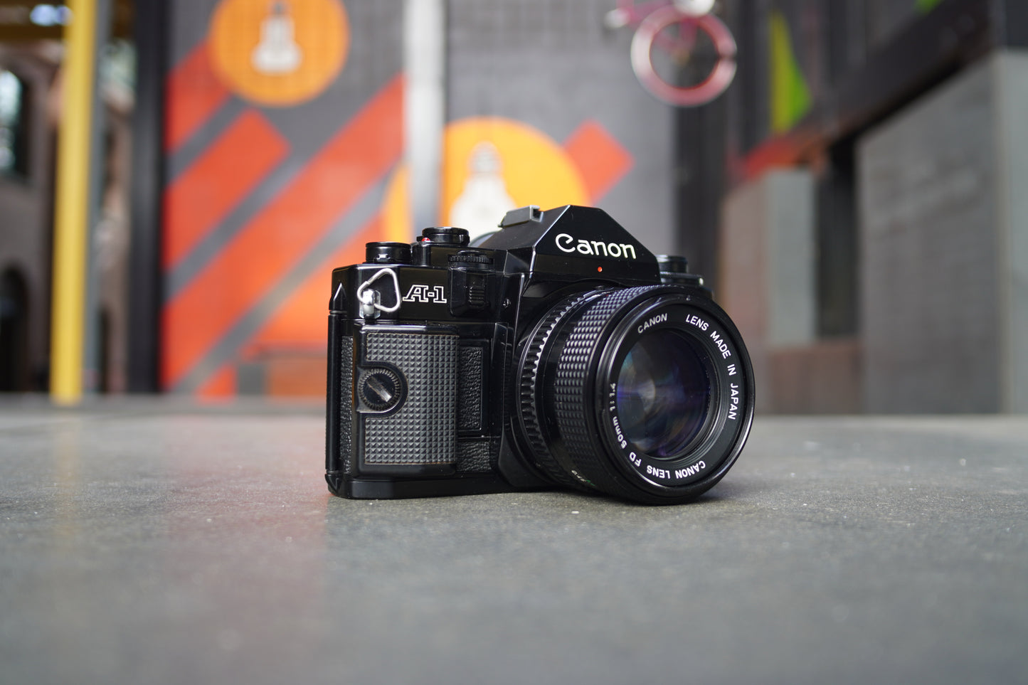 Canon A-1 SLR Camera with Canon FD 50mm f/1.4 Lens – 1216237