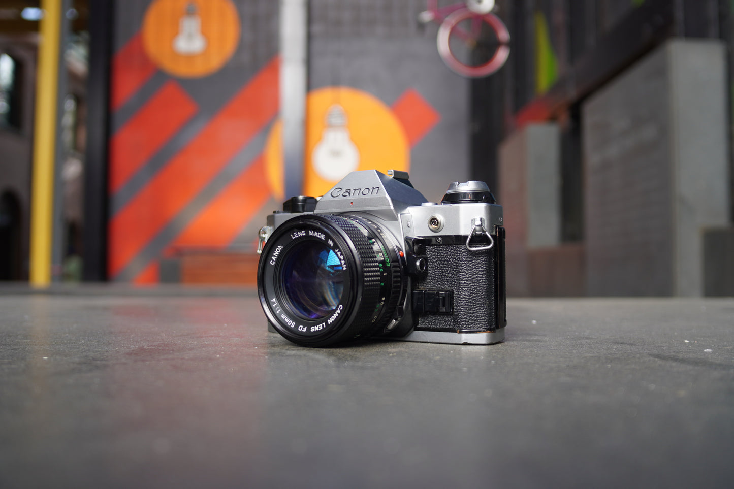 Canon AE-1 Program SLR Camera with Canon FD 50mm f/1.4 Lens – 1414247