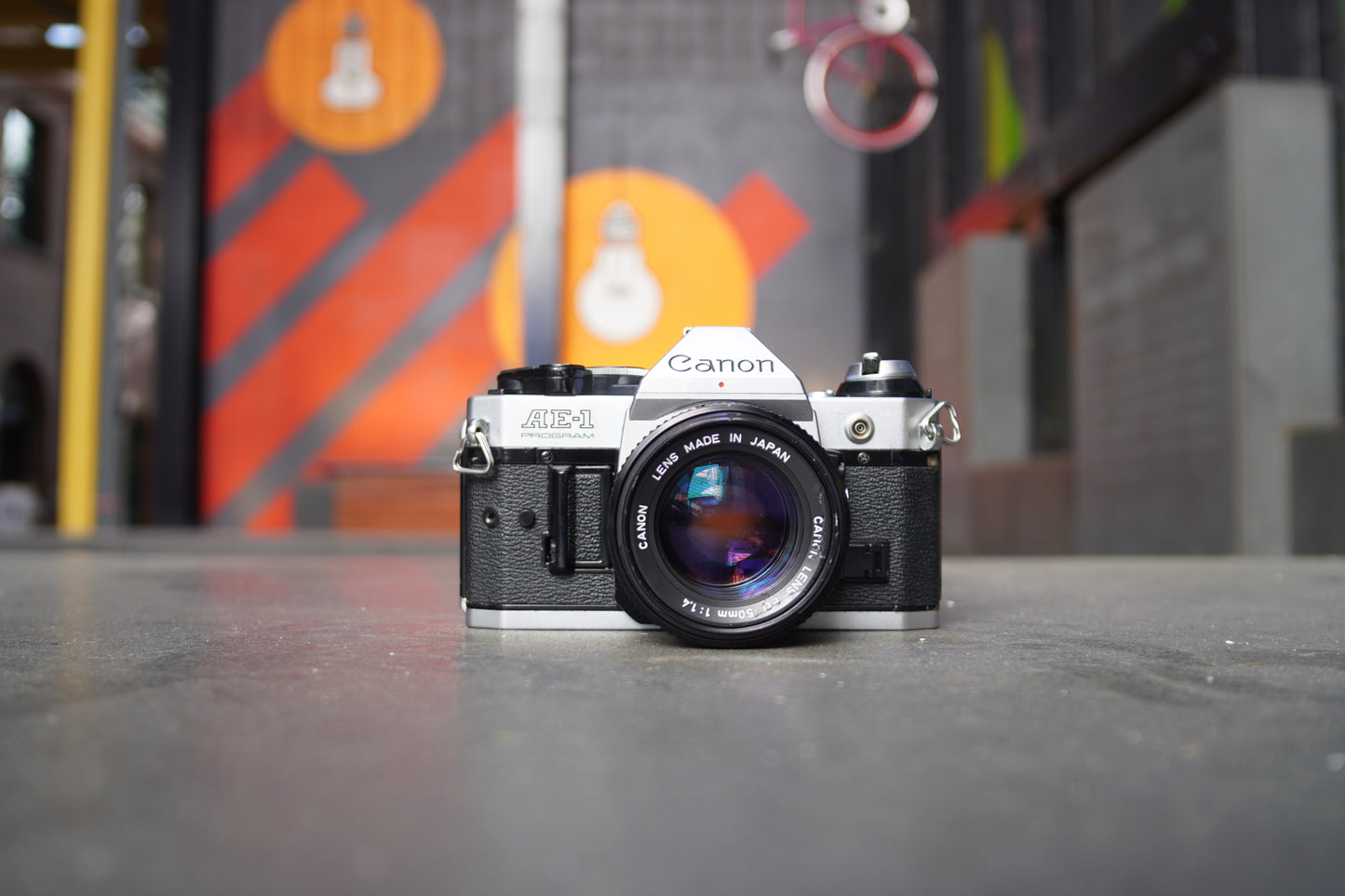 Canon AE-1 Program SLR Camera with Canon FD 50mm f/1.4 Lens – 1012903