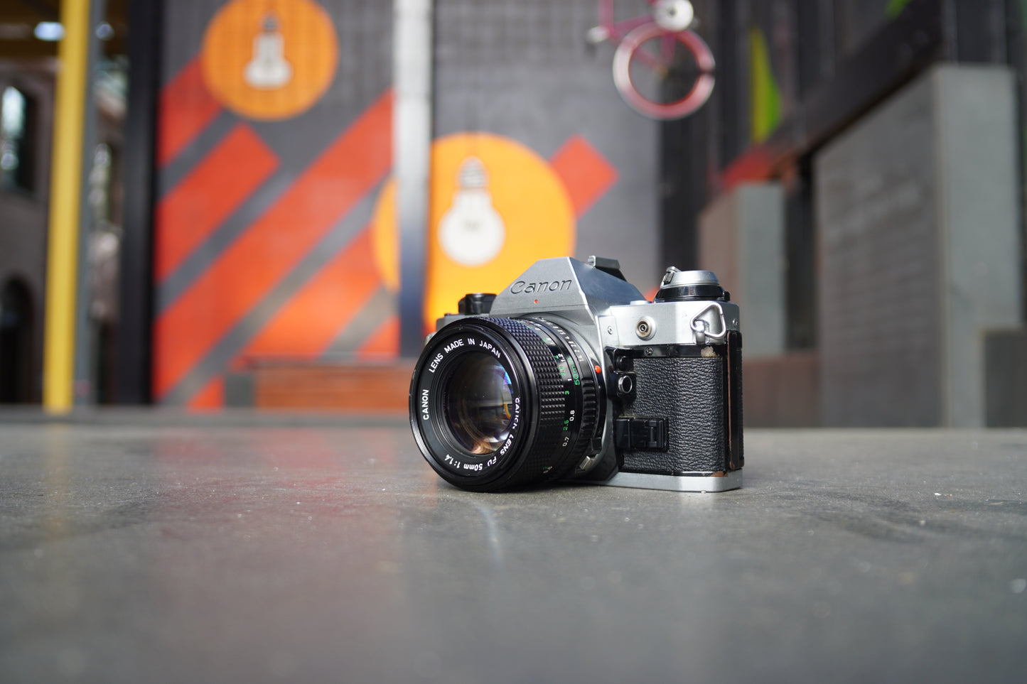 Canon AE-1 Program SLR Camera with Canon FD 50mm f/1.4 Lens – 1012903