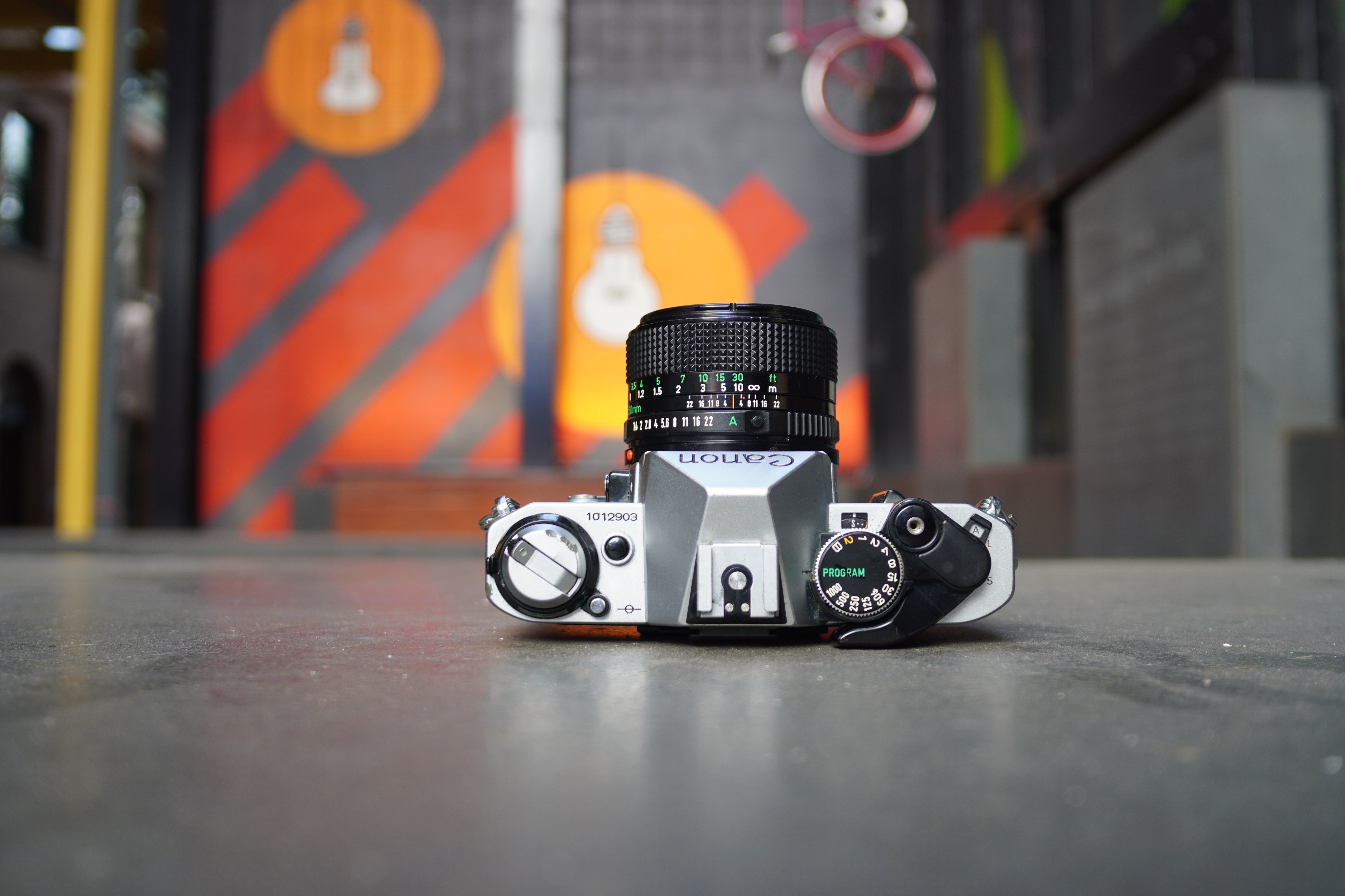 Canon AE-1 Program SLR Camera with Canon FD 50mm f/1.4 Lens