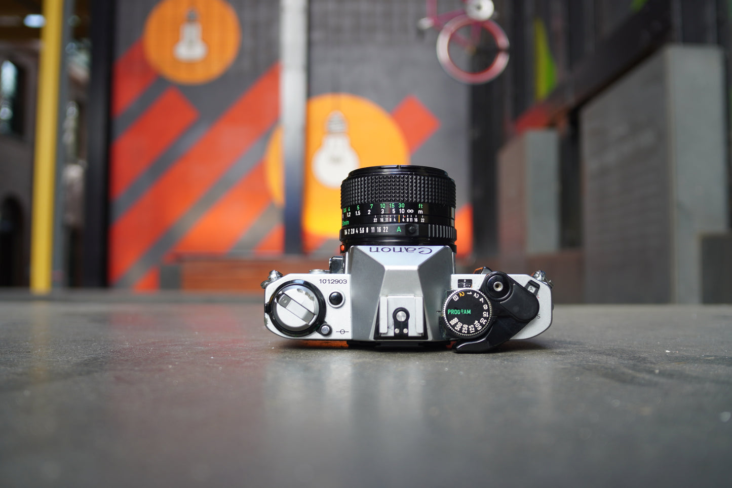 Canon AE-1 Program SLR Camera with Canon FD 50mm f/1.4 Lens – 1012903