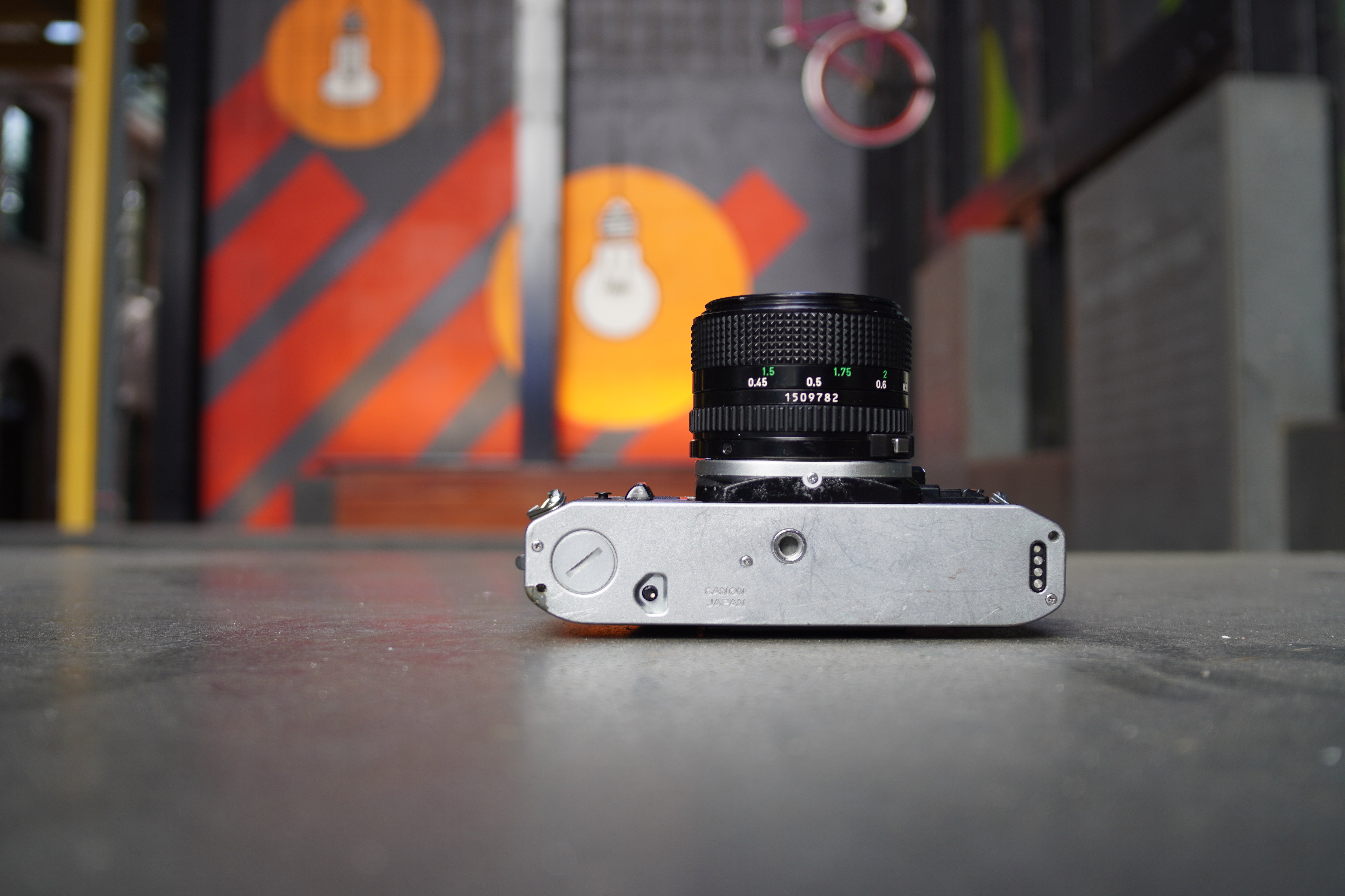 Canon AE-1 Program SLR Camera with Canon FD 50mm f/1.4 Lens