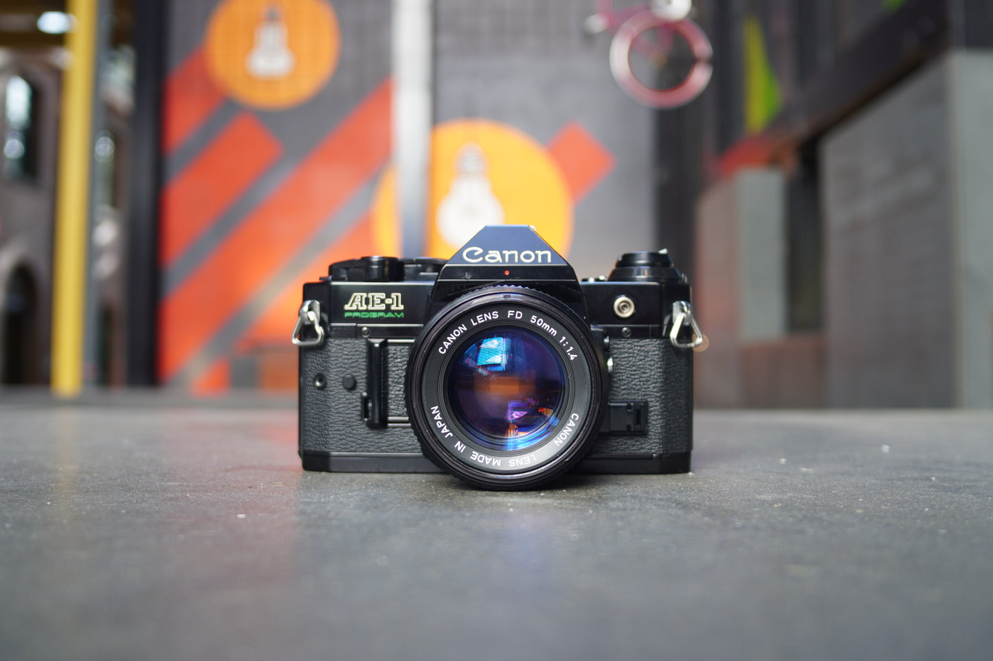 Canon AE-1 Program SLR Camera with Canon FD 50mm f/1.4 Lens – 1145887