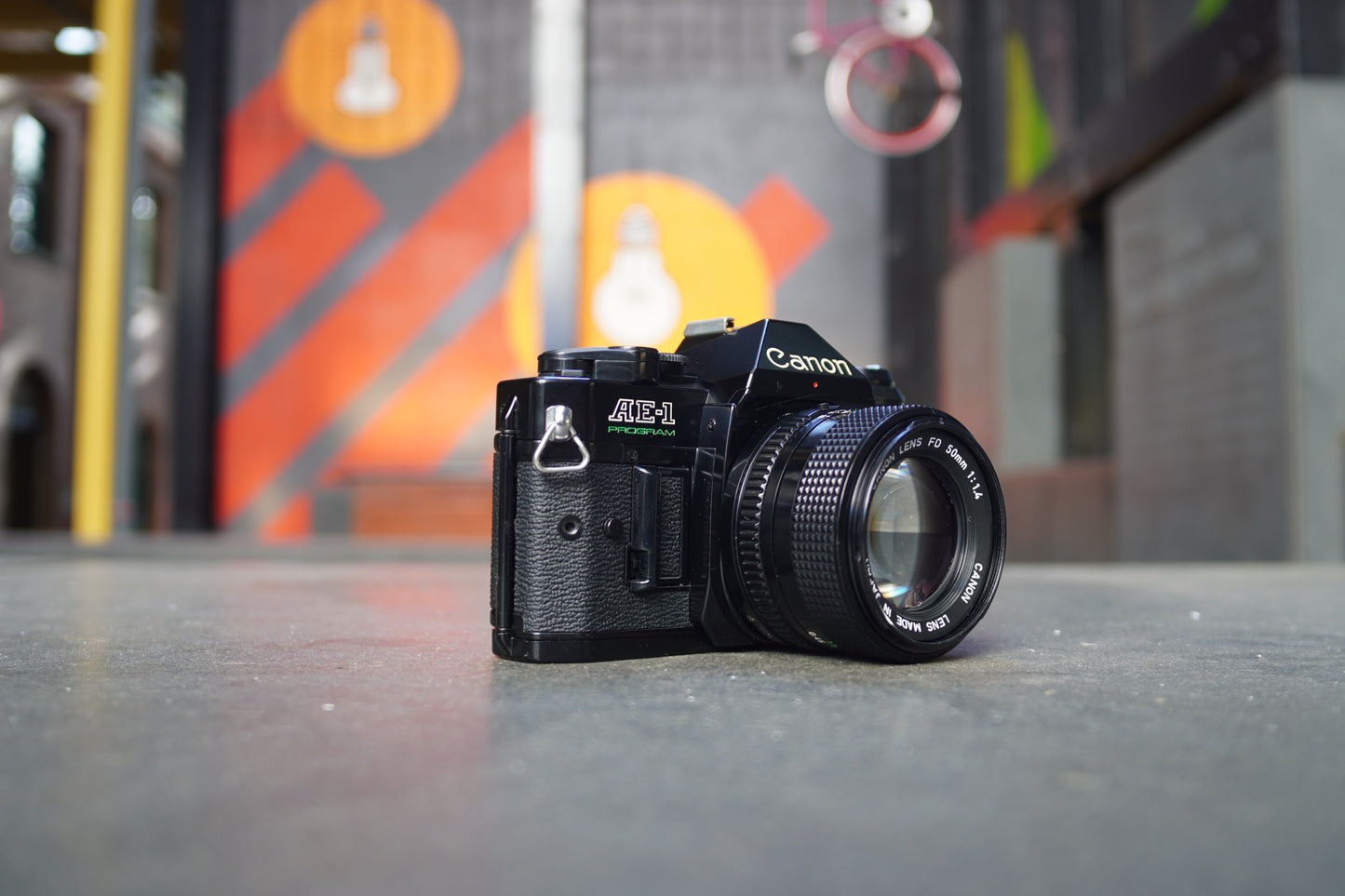 Canon AE-1 Program SLR Camera with Canon FD 50mm f/1.4 Lens – 1145887