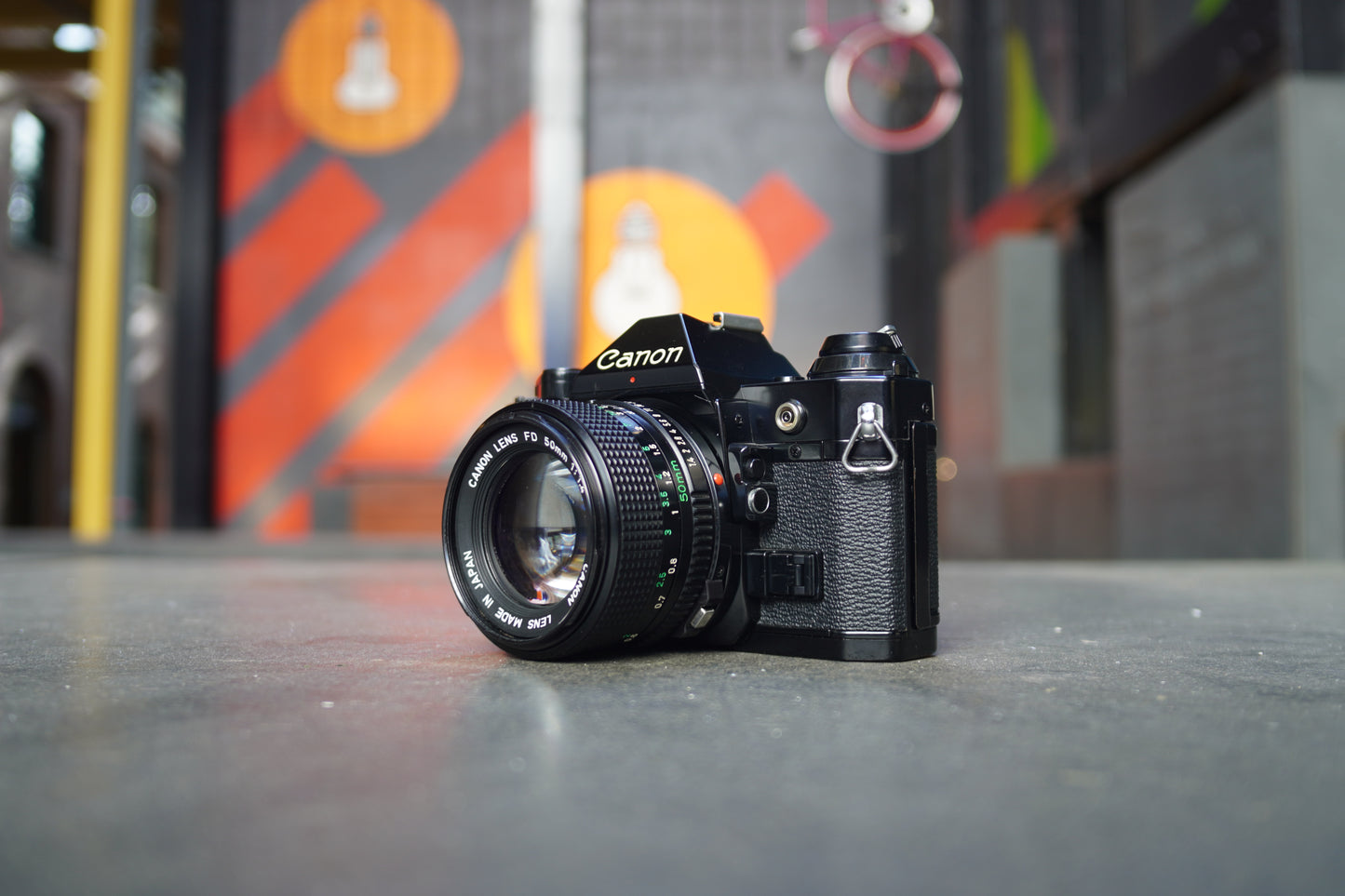 Canon AE-1 Program SLR Camera with Canon FD 50mm f/1.4 Lens – 1145887