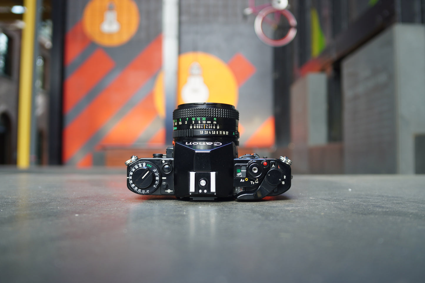 Canon A-1 SLR Camera with Canon FD 50mm f/1.8 Lens – 1367312