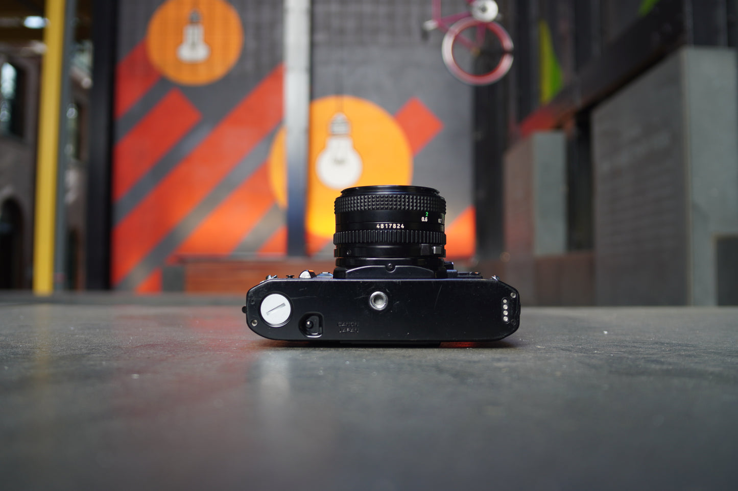 Canon A-1 SLR Camera with Canon FD 50mm f/1.8 Lens – 1367312