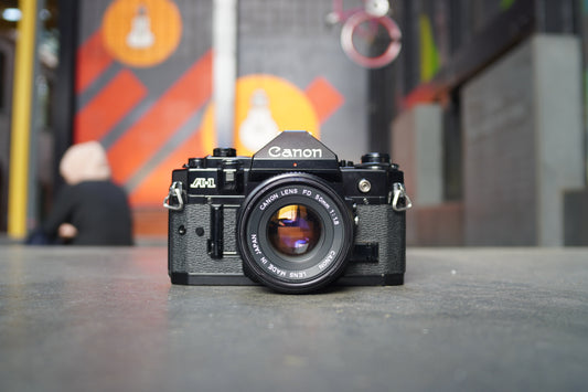 Canon A-1 SLR Camera with Canon FD 50mm f/1.8 Lens – 556528