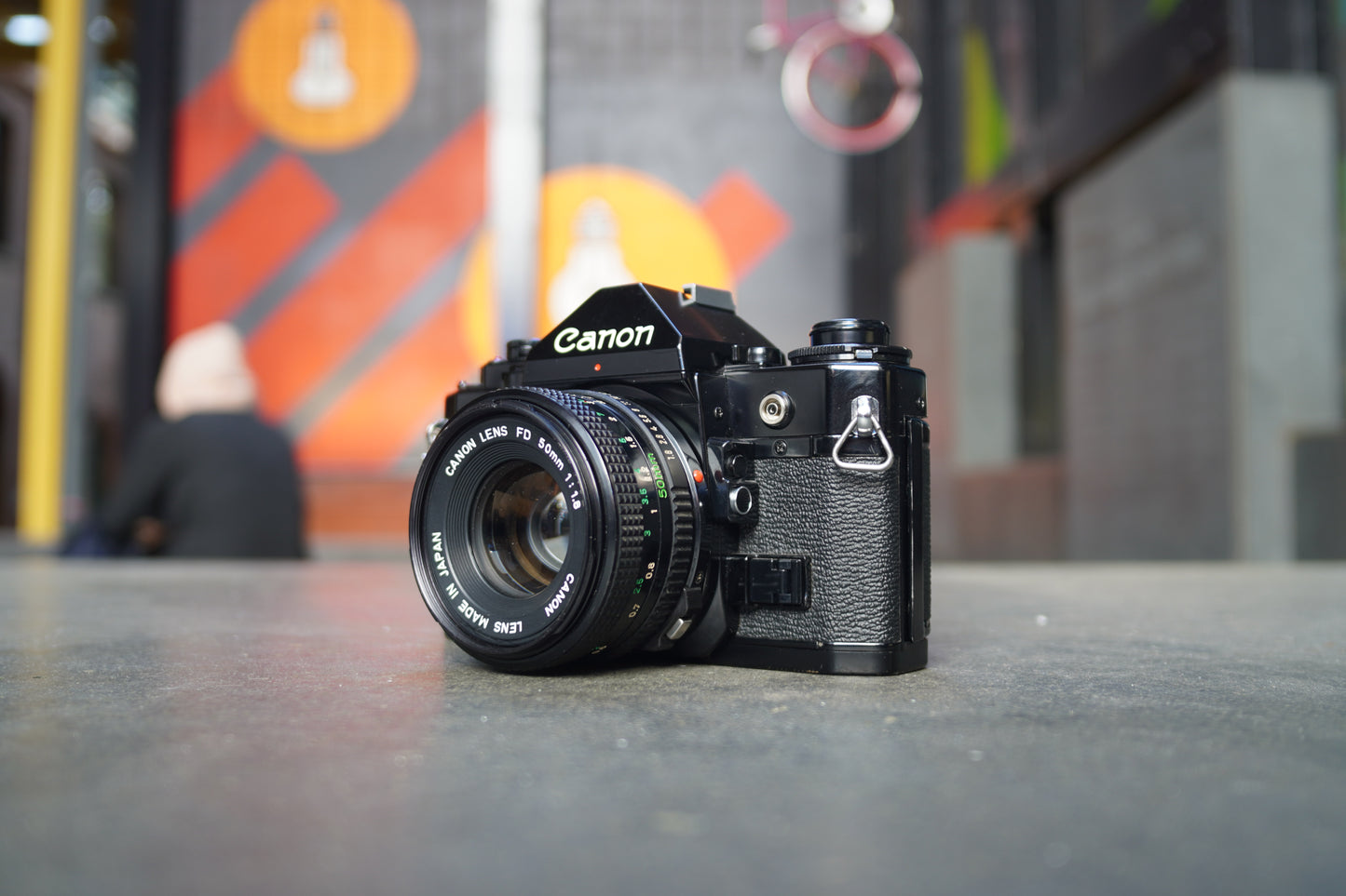 Canon A-1 SLR Camera with Canon FD 50mm f/1.8 Lens – 556528