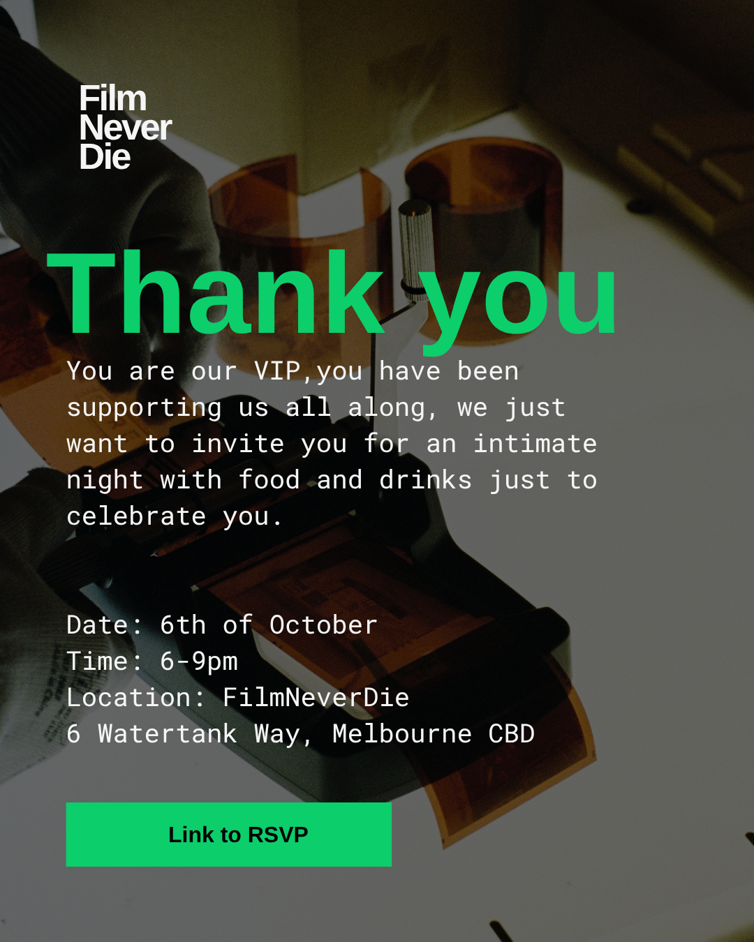 FilmNeverDie: VIP Thank You night