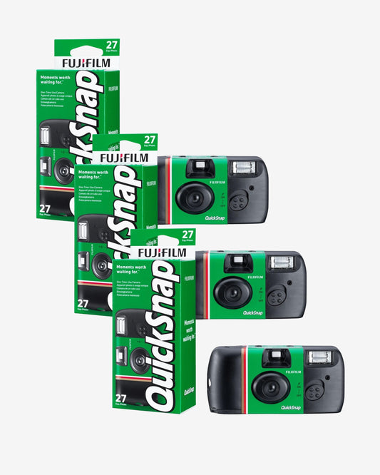 FUJIFILM QuickSnap Flash 400 Disposable Camera 3 pack (27 Exposures)