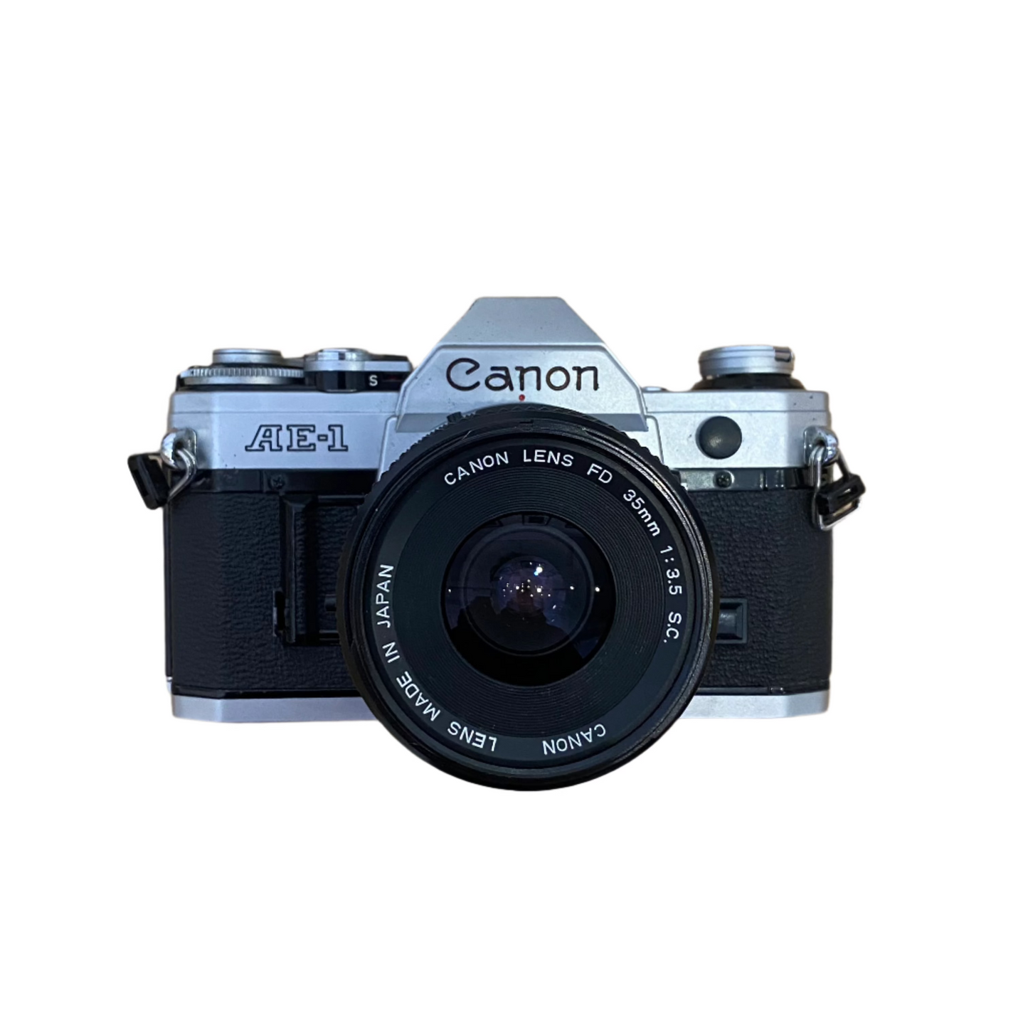 Canon AE-1 SLR Camera with Canon 35mm f/3.5 Lens - 1191575