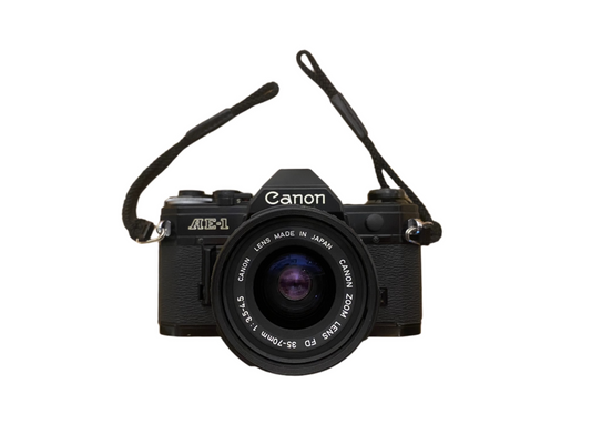 Canon AE-1 SLR Camera with Canon 35-70mm f/3.5-4.5 Zoom Lens - 5289233D