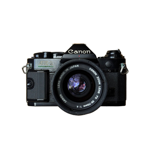 Canon AE-1 Program SLR Camera and 35-70mm Zoom Lens – 1720340