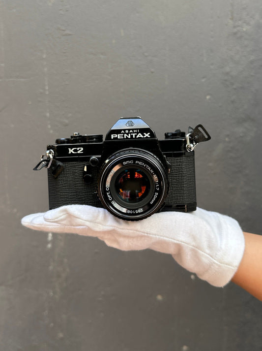 Asahi Pentax K2 SLR with 50mm F1.7 lens kit - 7084356