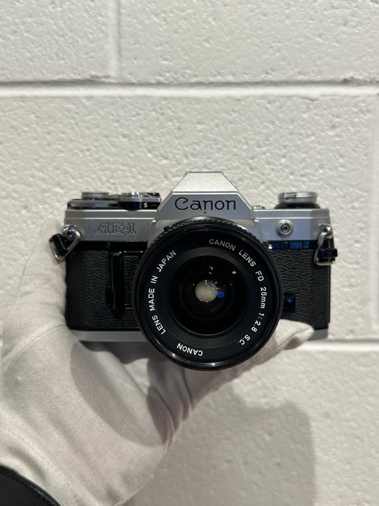 Canon AE-1 35mm SLR Camera with 28mm f/1.:2.8 FD Lens - 3725099H