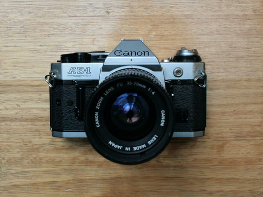 Canon AE-1 Program SLR Camera with Canon 35-70mm f/4 Zoom Lens - 2915379D