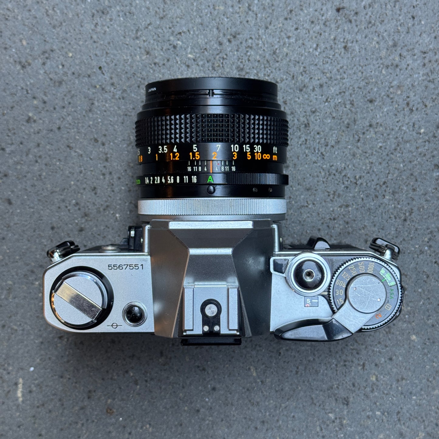 Canon AE-1 SLR Camera with Canon FD 50mm f/1.4 Lens – 5567551
