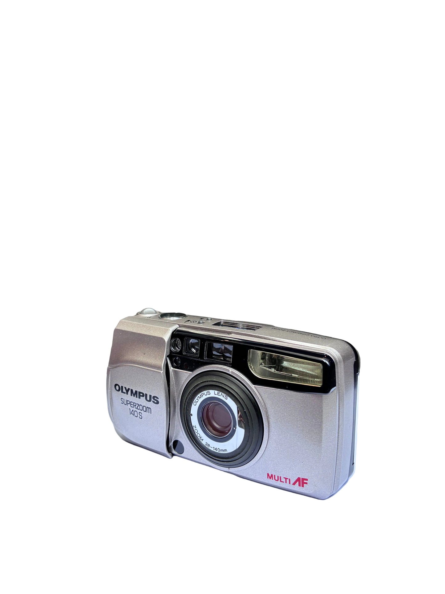 Olympus Superzoom 140S 35mm Point & Shoot Film Camera with 38-140mm Multi AF Zoom — Condition 8/10 — S/N 5642684