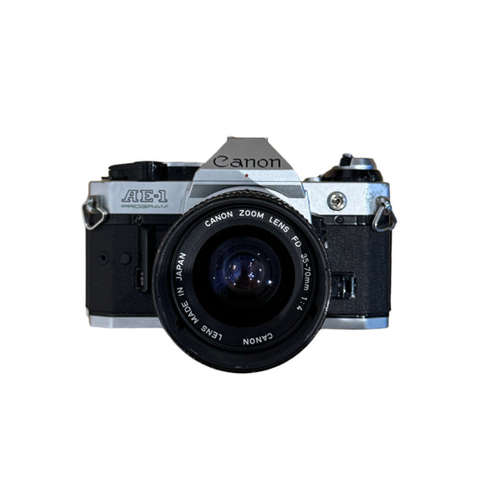 Canon AE-1 Program SLR Camera with Canon 35-70mm f/4 Zoom Lens - 2915379D