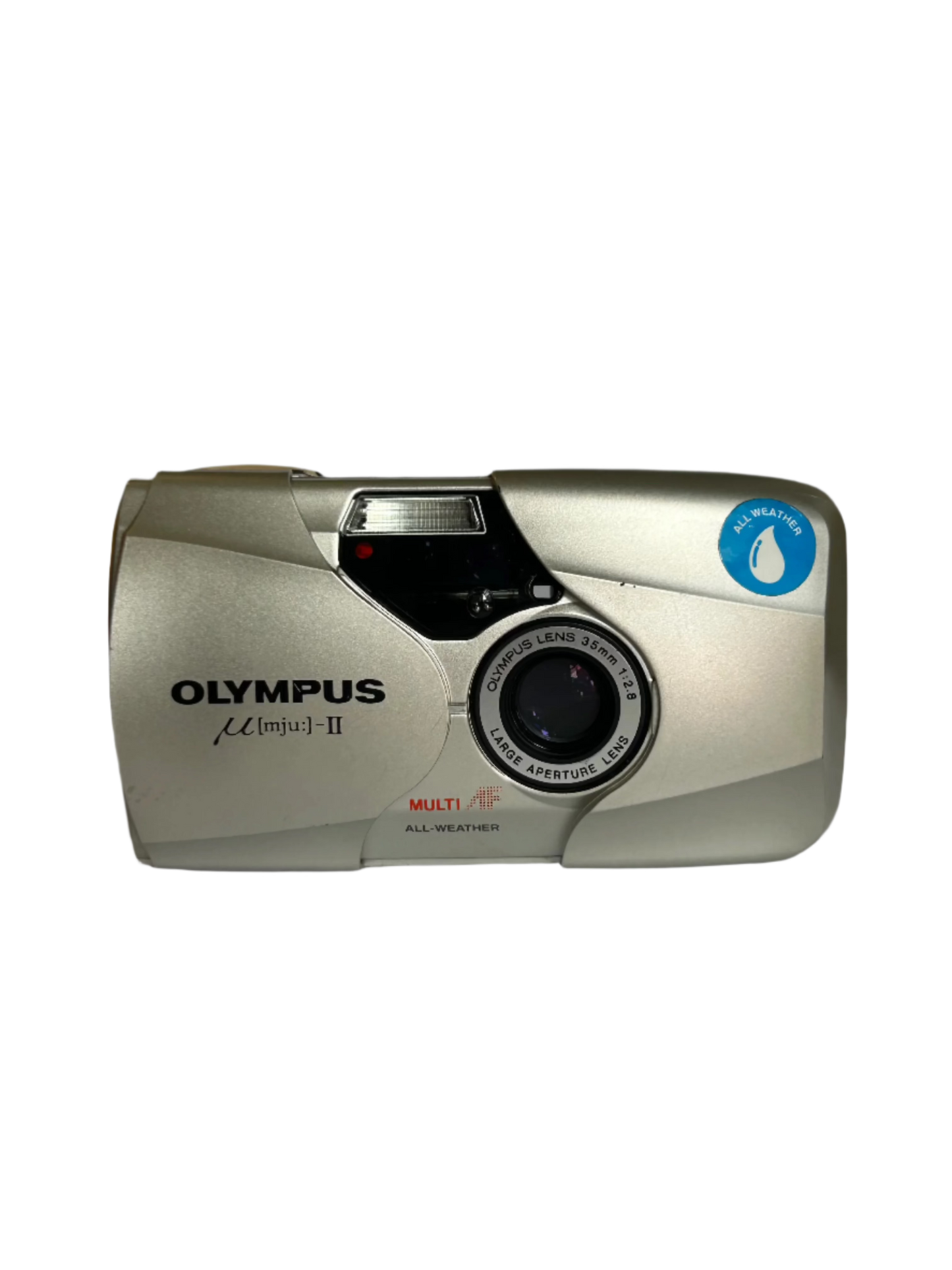 Olympus MJU - II Silver 35mm Point and Shoot Camera - C279382T