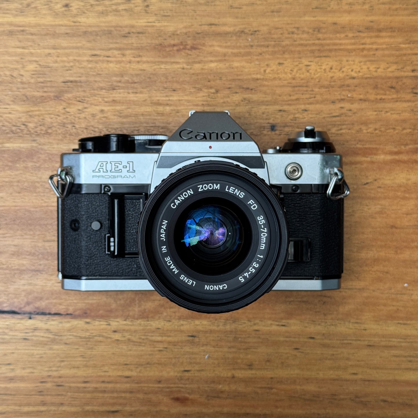 Canon AE-1 Program SLR Camera with Canon 35-70mm f/3.5-4.5 Zoom Lens - 2915379D
