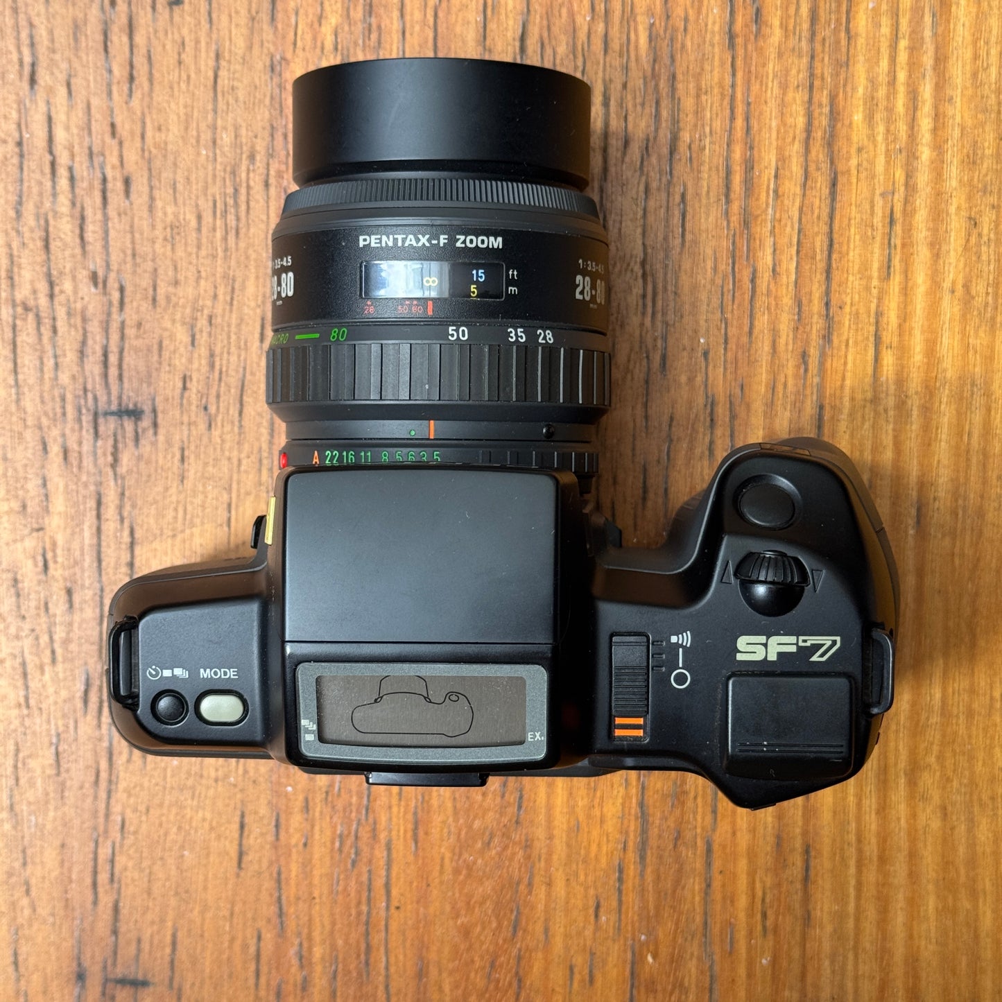 Pentax SF7 SLR with 28-80 f/3.5-3.5 Zoom Lens-
