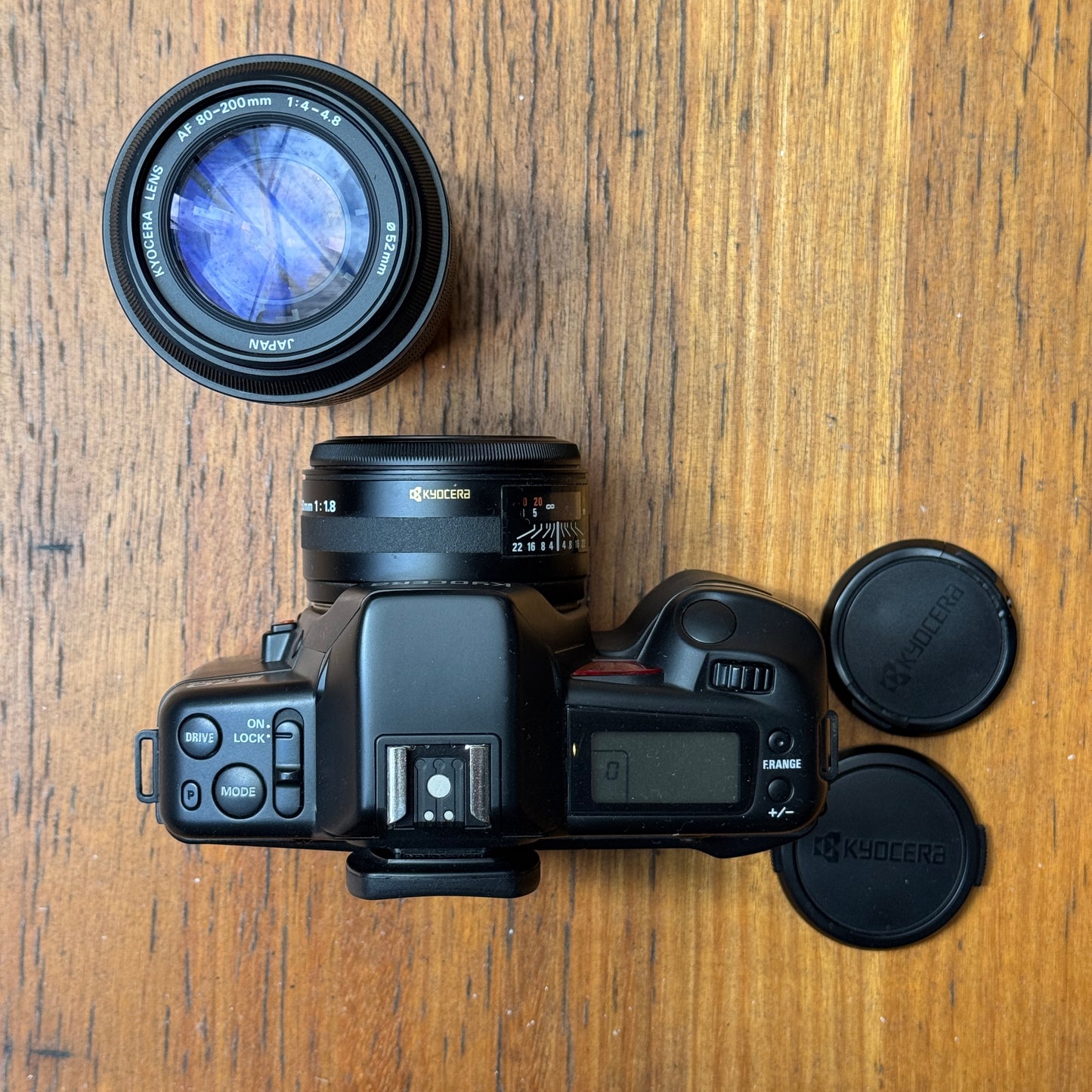 Kyocera 270 AF SLR Camera with 50mm f/1.8 + 80-200mm f/4-4.8