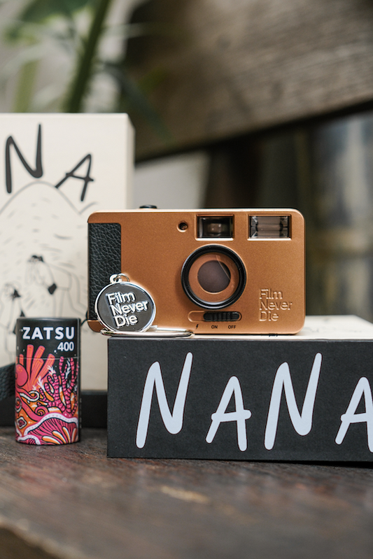 Nana 35mm Film Point and Shoot Reusable Camera LIMITED Bundle