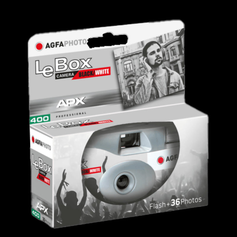 Black and White Agfa Photo LeBox Camera Single Use Camera