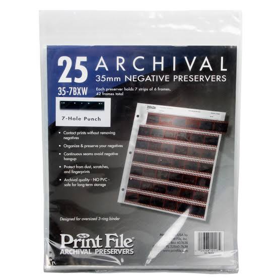 Archival 35mm Negative Preservers