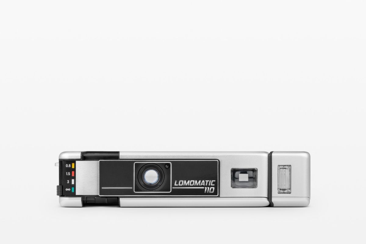 Lomomatic 110 Film Camera & Flash Metal