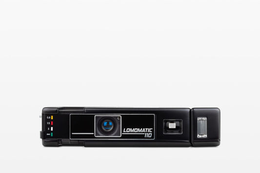 Lomomatic 110 Film Camera & Flash Metal Nocturne