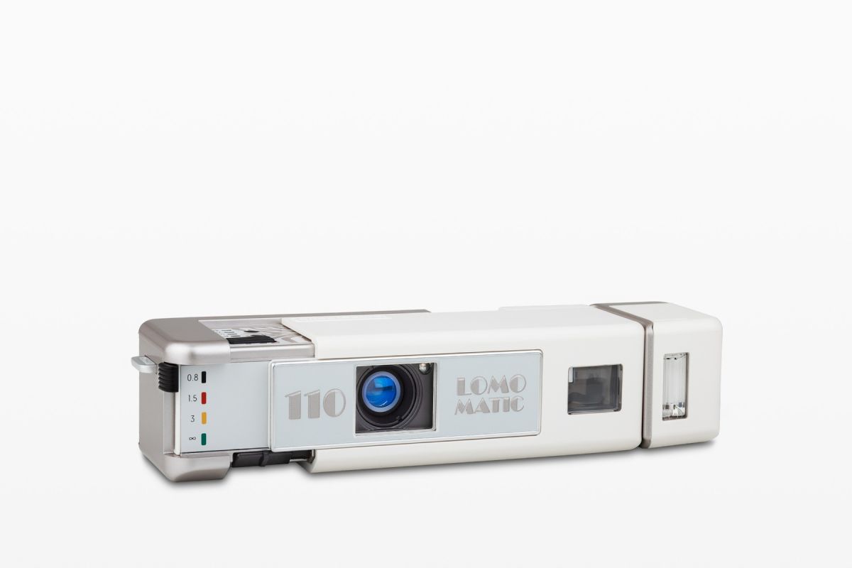 Lomomatic 110 Film Camera & Flash Zebra Crossing